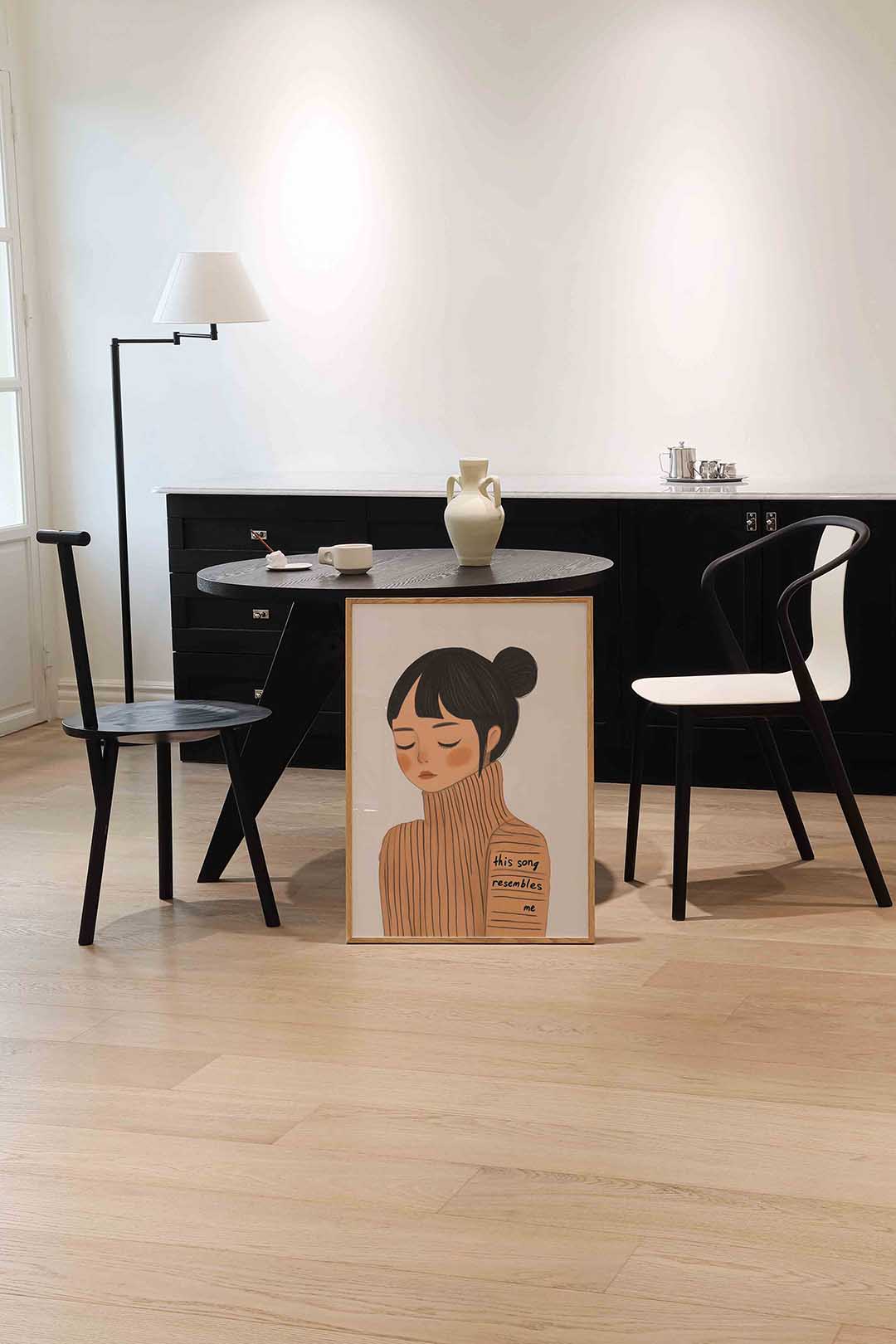 Meisje met trui Poster