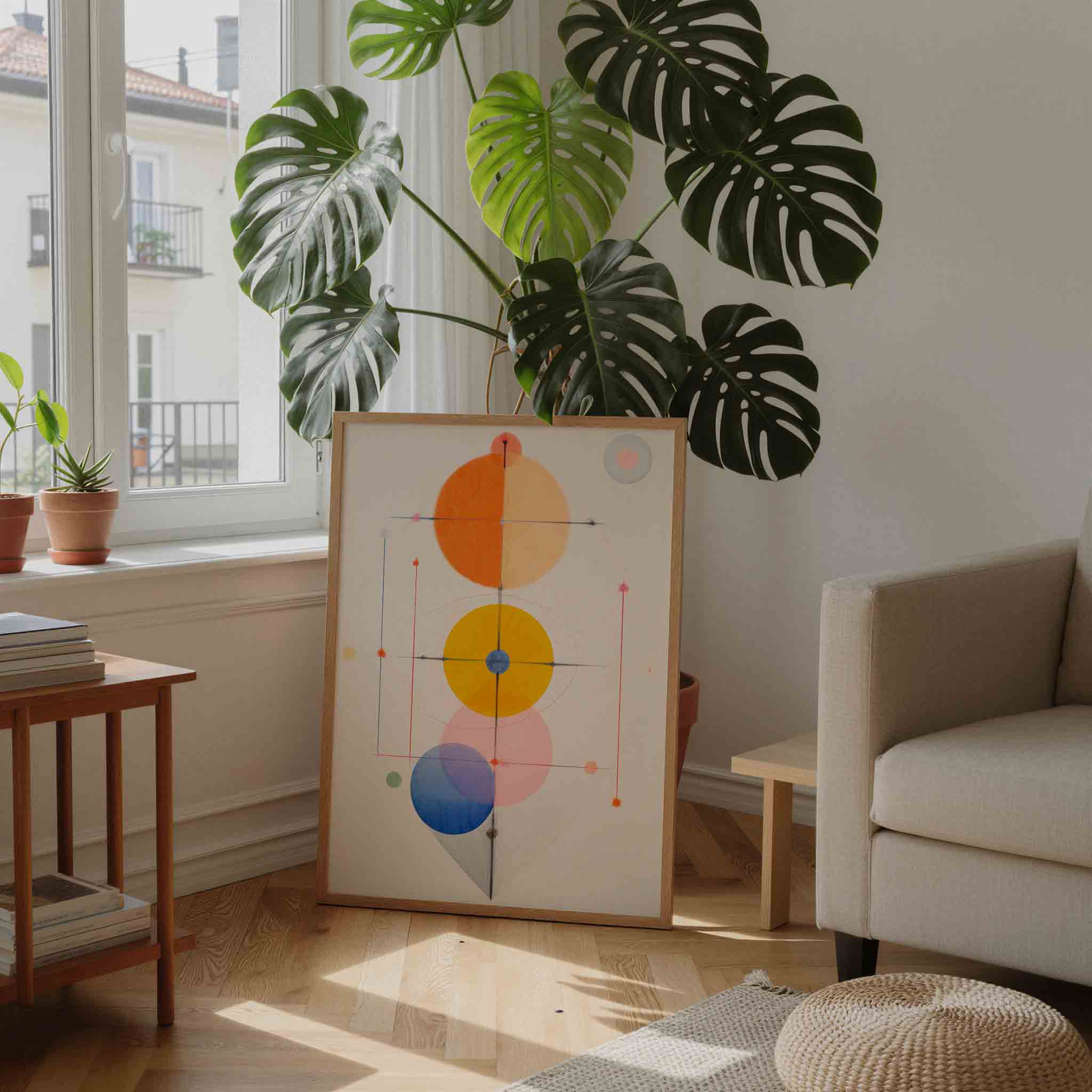 Geometrische cirkels Poster