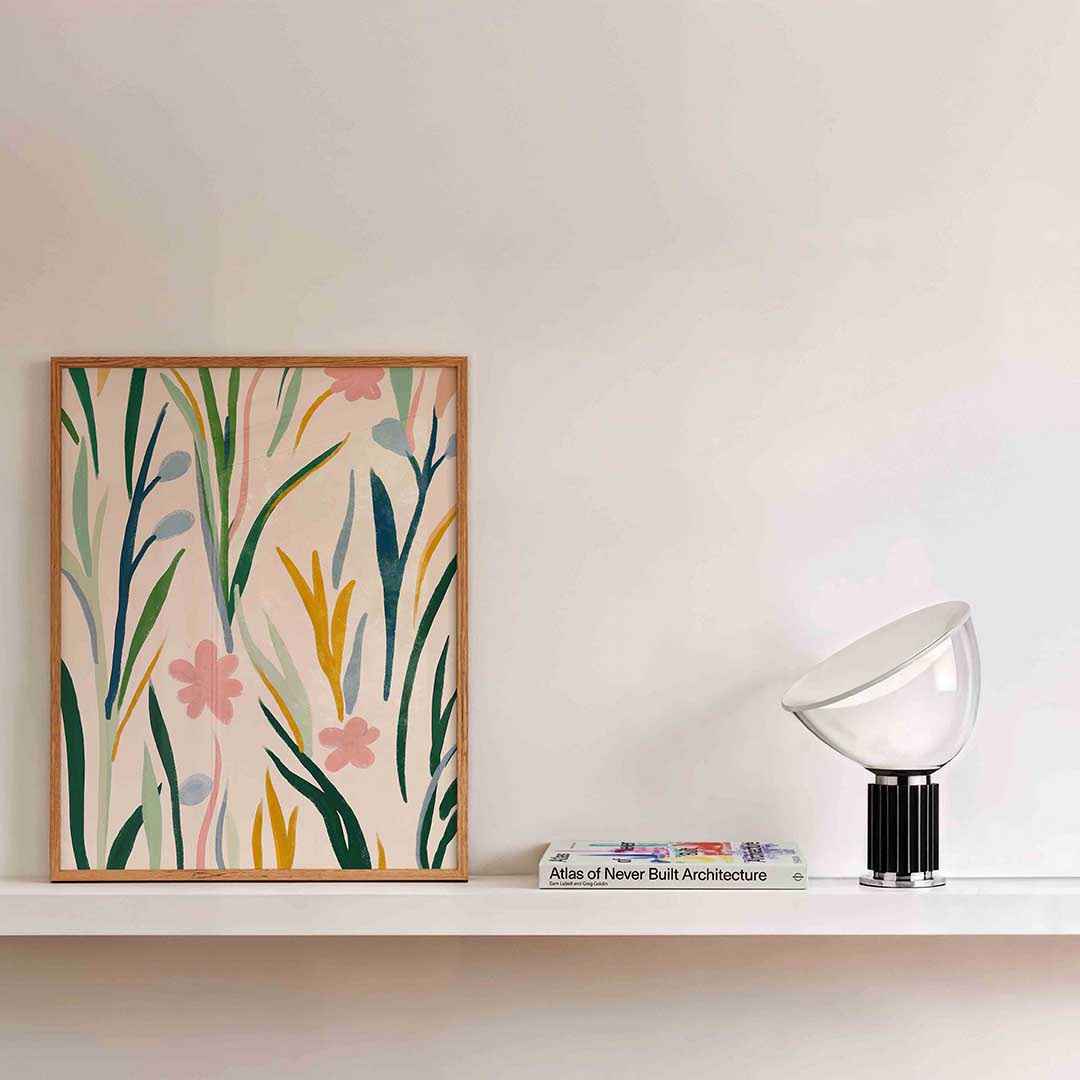 Bloemen en bladeren Poster