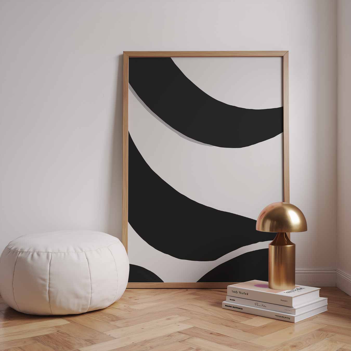 Moderne Abstracte Golfposter-WallArtistic