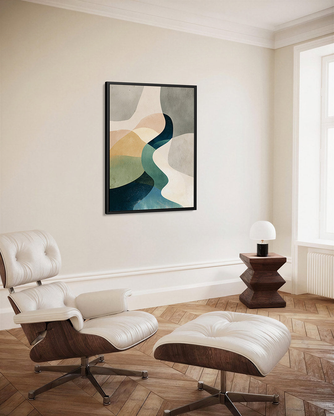 Organische vormen compositie Kunstwerk