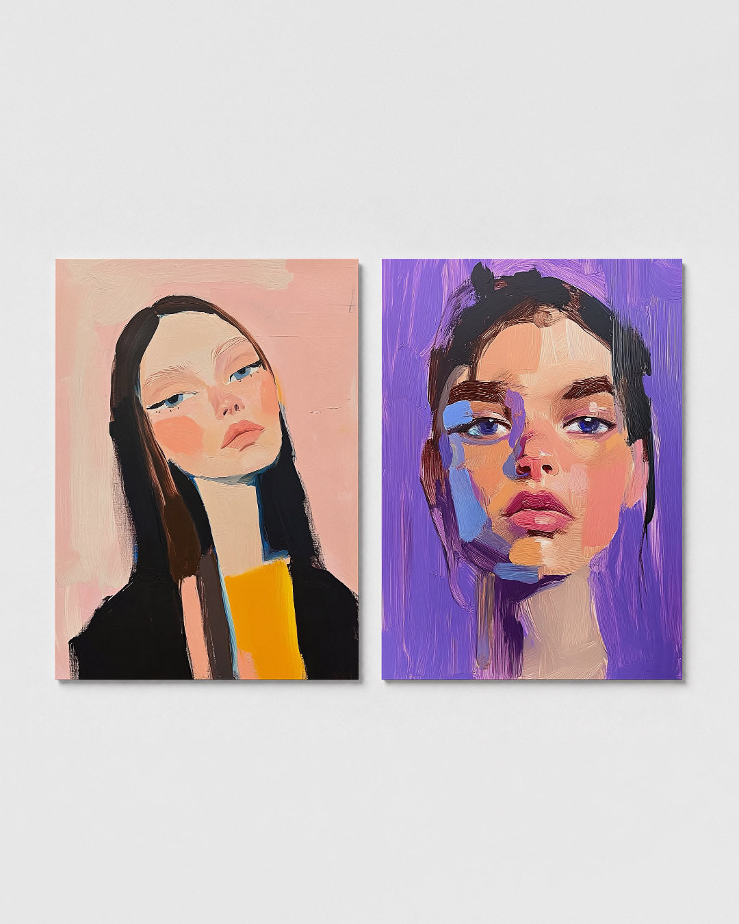 Portret in pastel Posterset