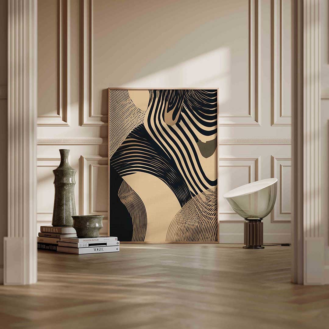 Abstracte lijnen Poster