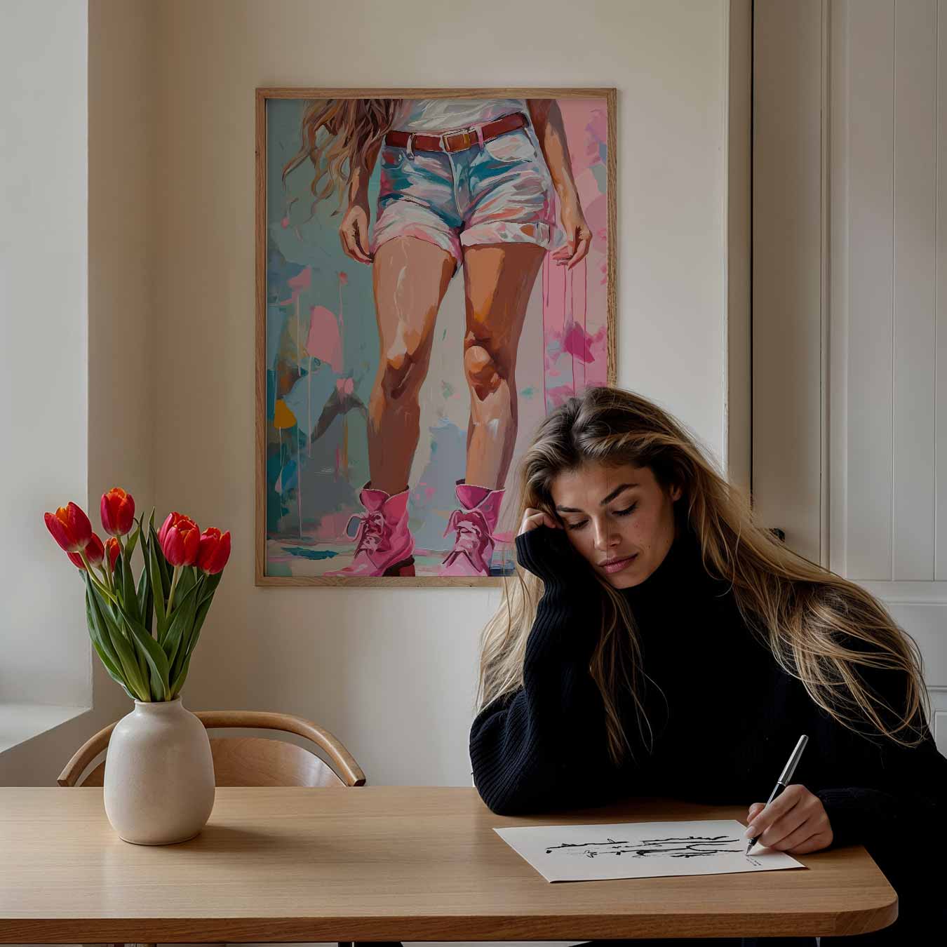 Stijlvolle Zomer Vibes Poster-WallArtistic