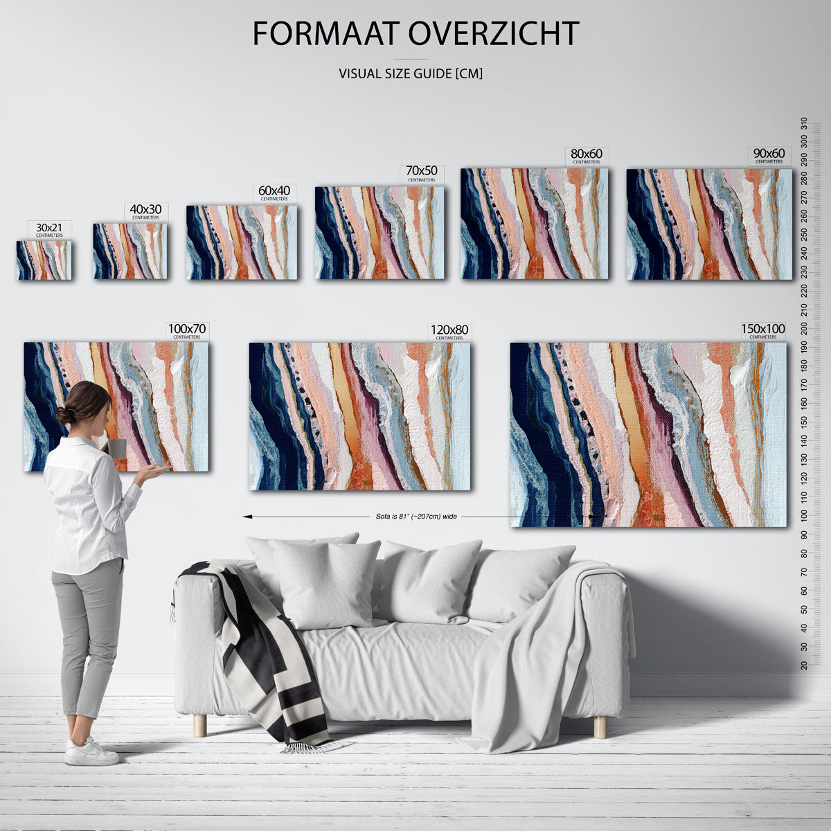 Abstracte lijnen Poster