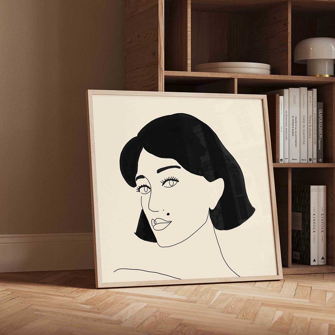 Minimalistisch portret Poster