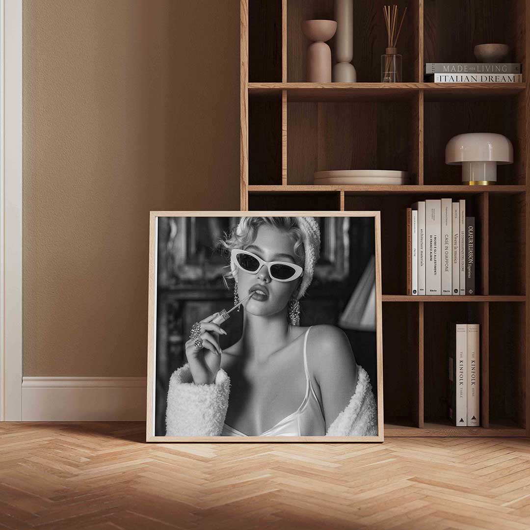 Vrouw met zonnebril Poster