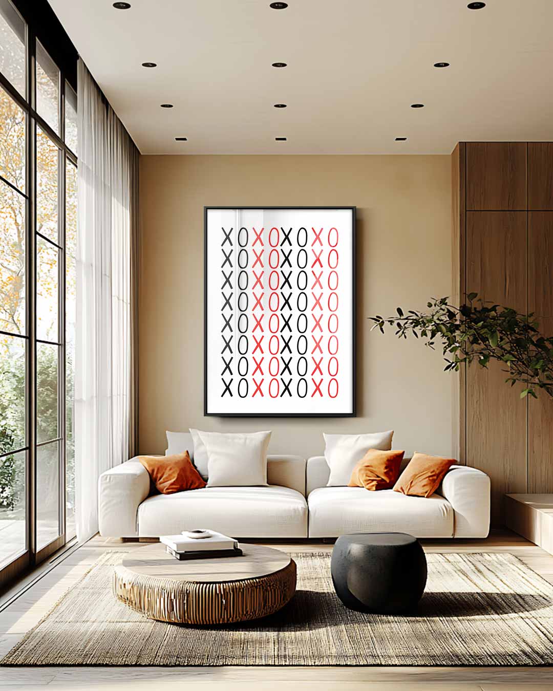 XOXO Moderne Kunstprint Kunstwerk-canvas-dibond-plexiglas-wanddecoratie-WallArtistic