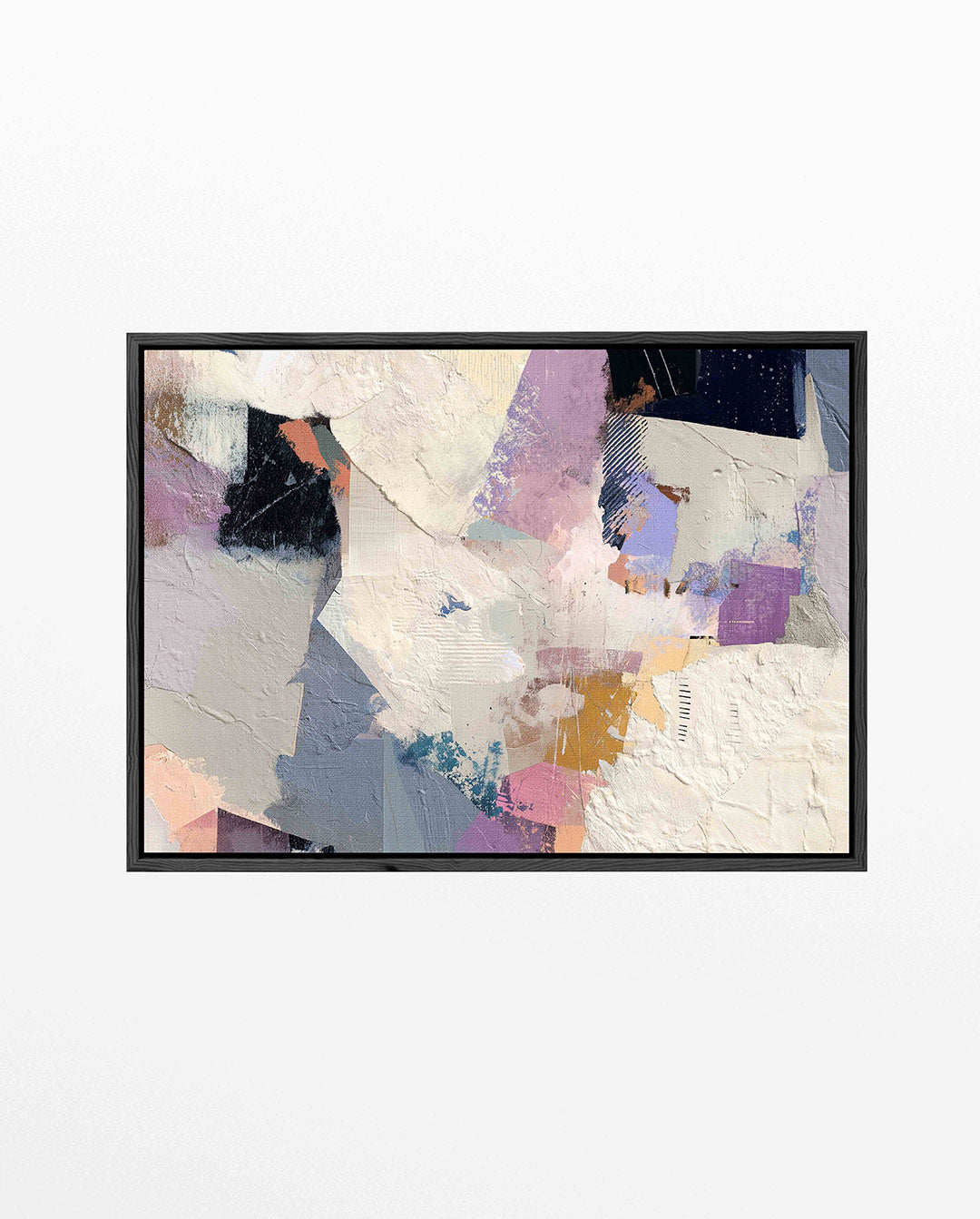 Gelaagde kleurencompositie Kunstwerk