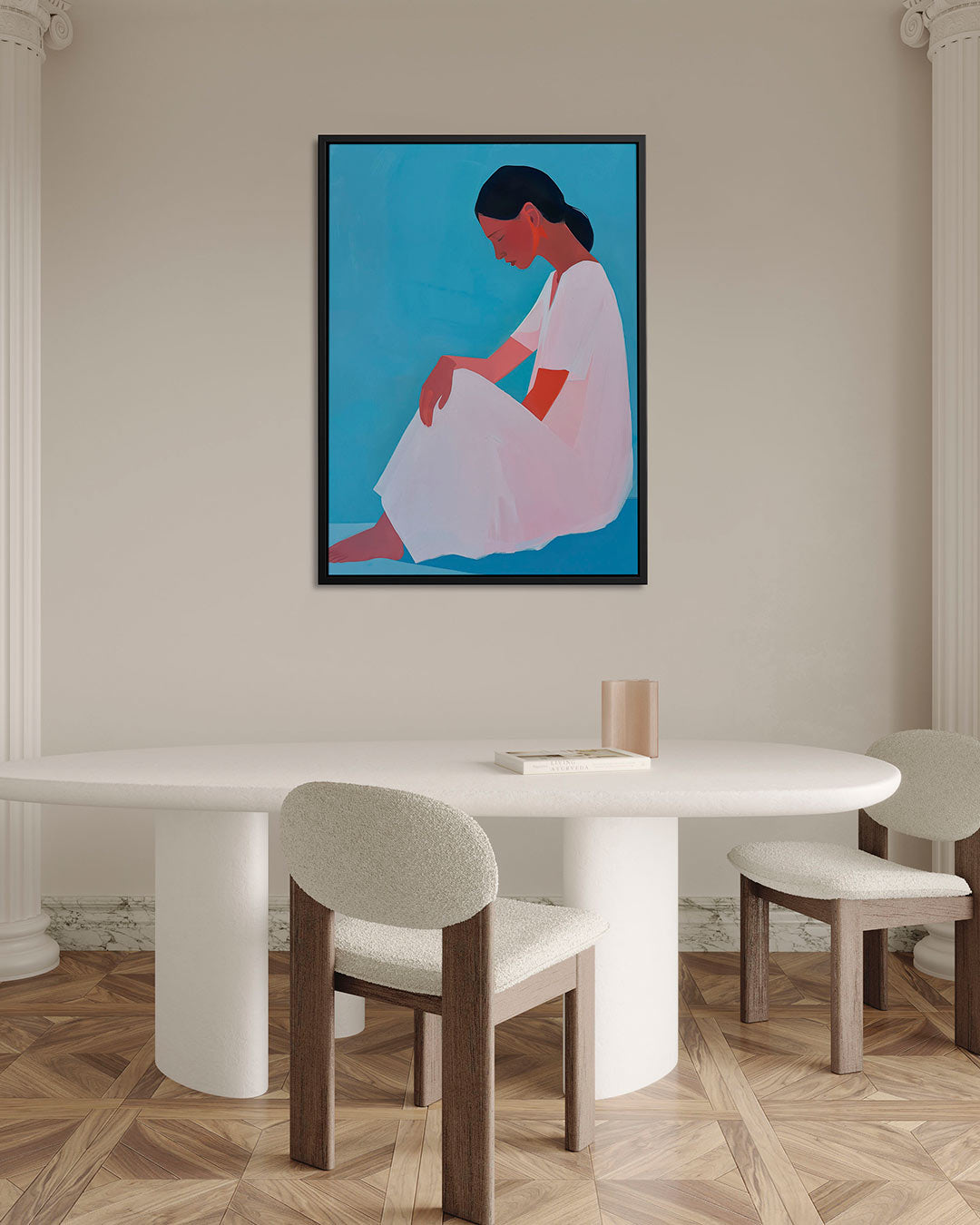 Zittende vrouw Kunstwerk
