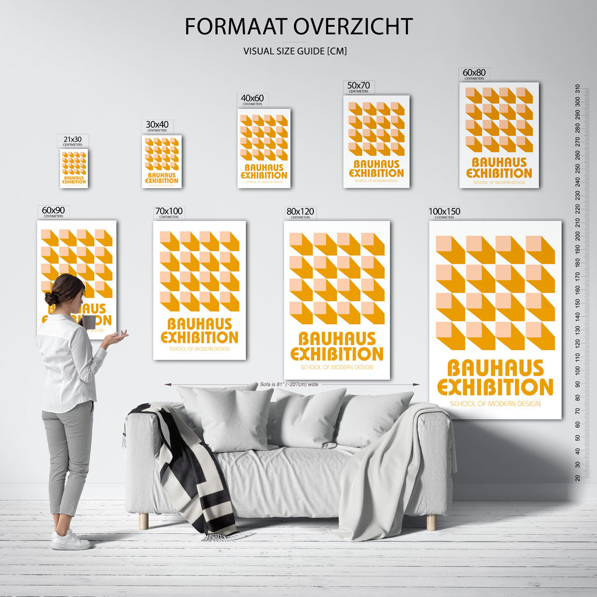 Vorm en schaduw Poster