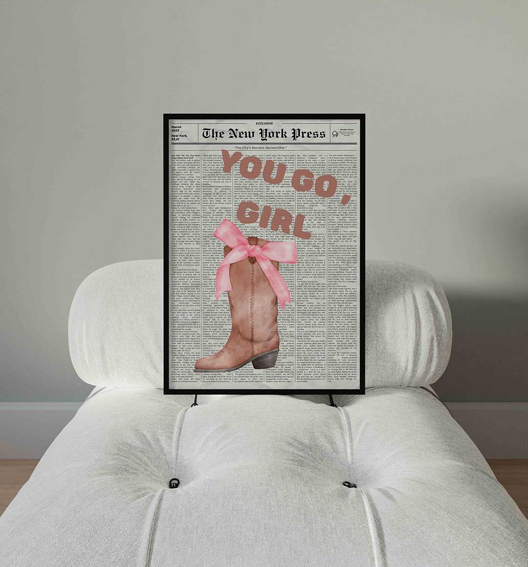 Laars met strik en tekst Poster