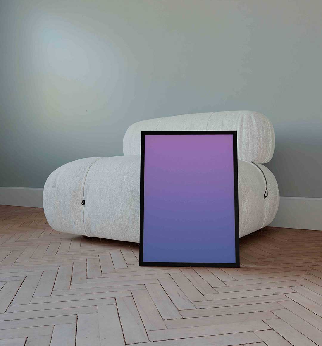 Paarse gradient Poster