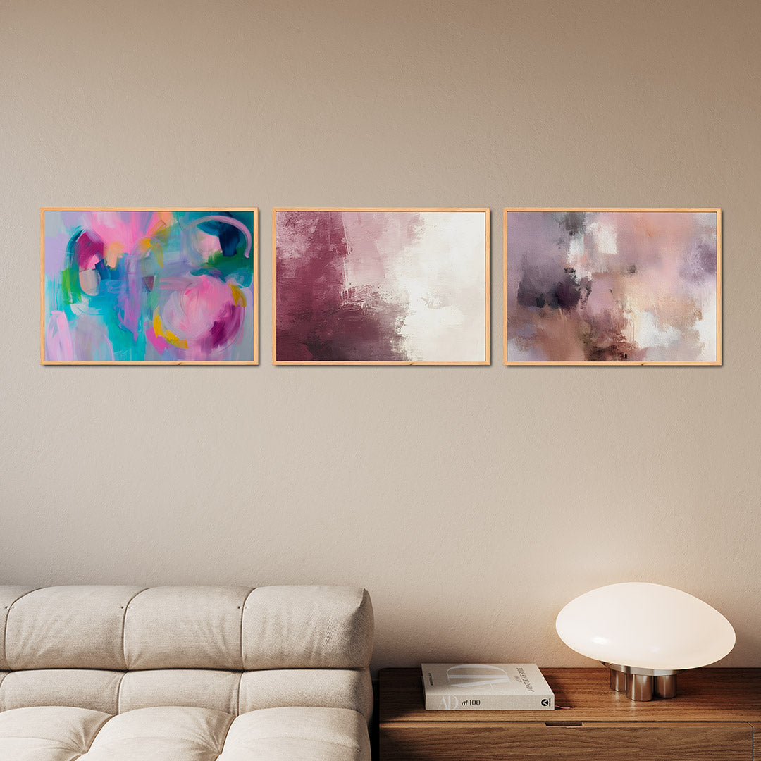 Kleurrijke vormen Posterset
