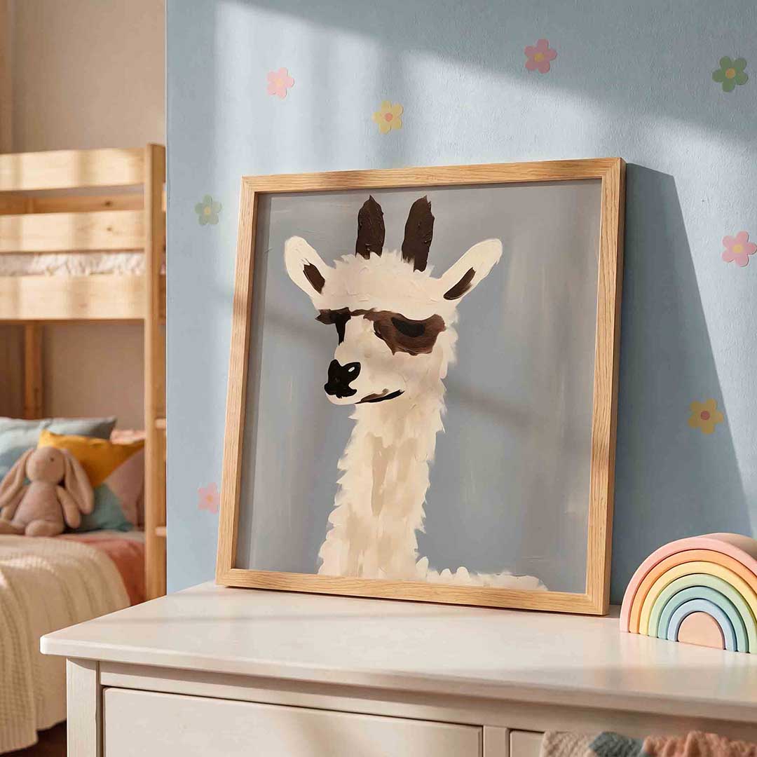 Alpaca portret Poster