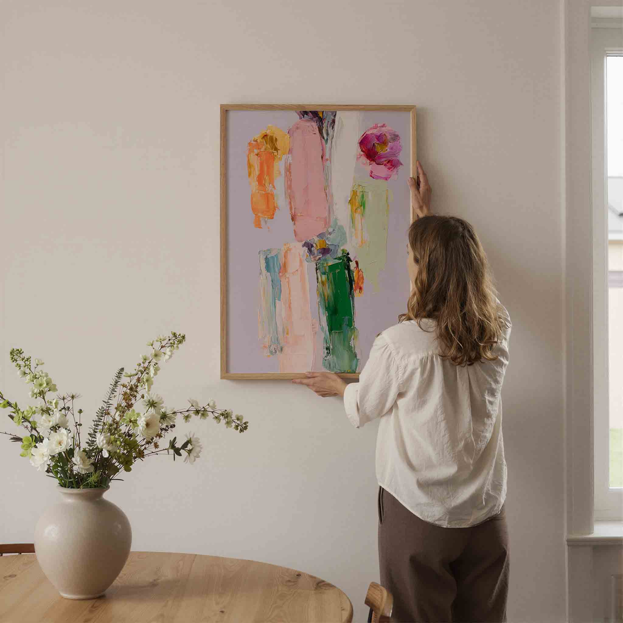 Abstracte kleurrijke vormen Poster