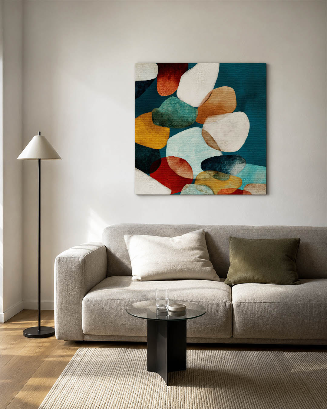 Organische vormen compositie Kunstwerk