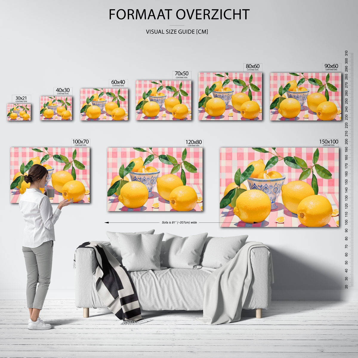 Citroenen en bladeren Poster