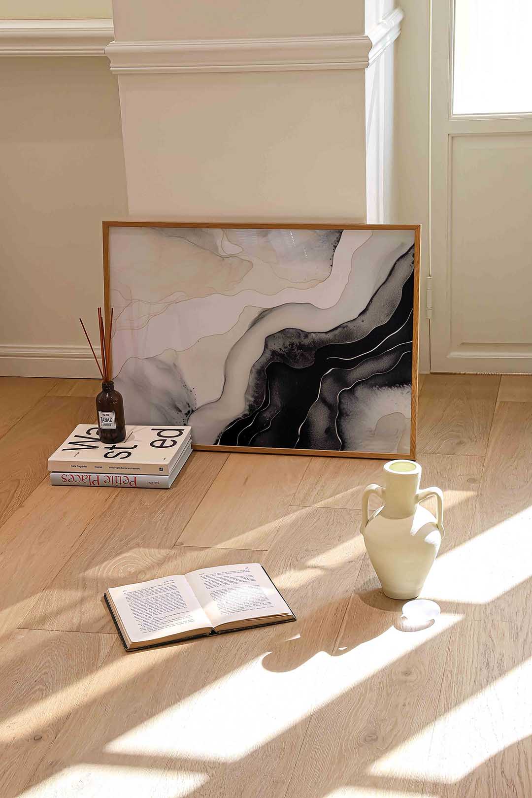 Abstracte lijnen en vormen Poster