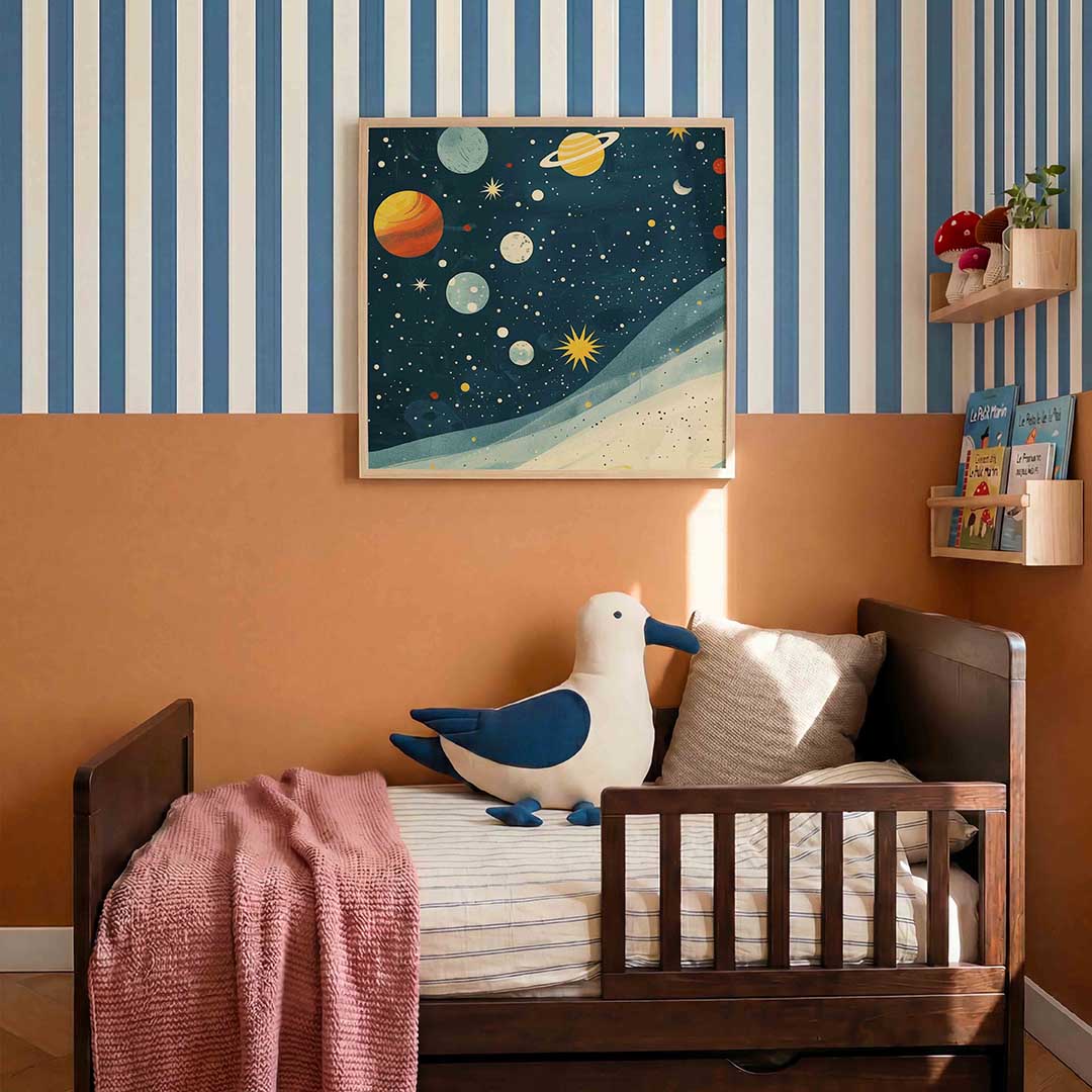 Planeten en sterren Poster