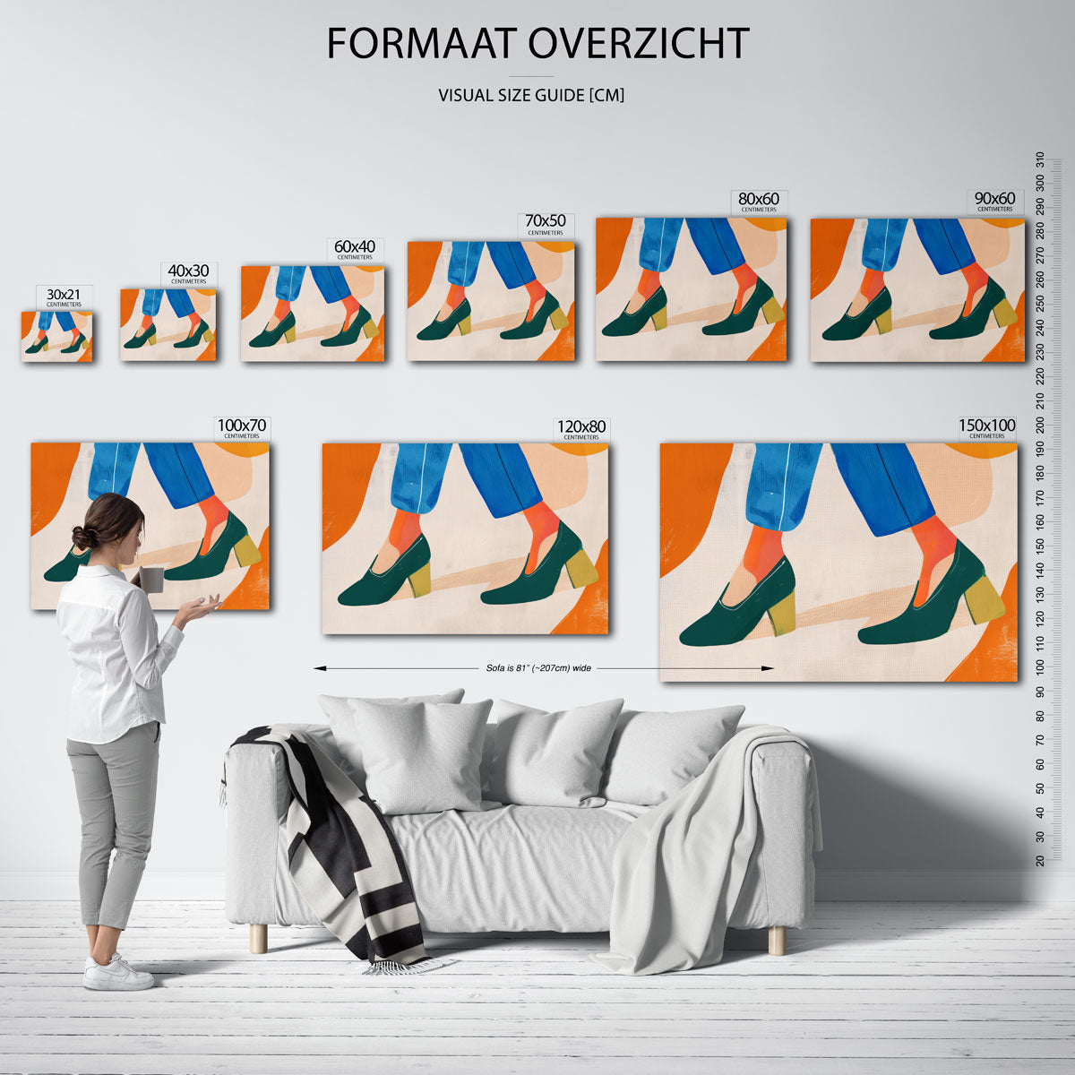 Schoenen en broek Poster