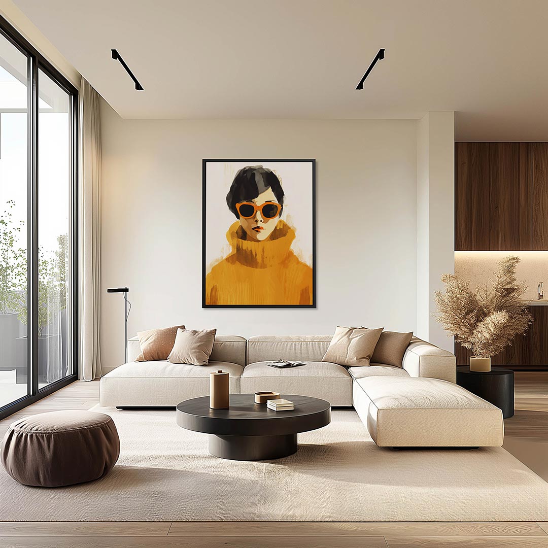 Stijlvolle vrouw Kunstwerk