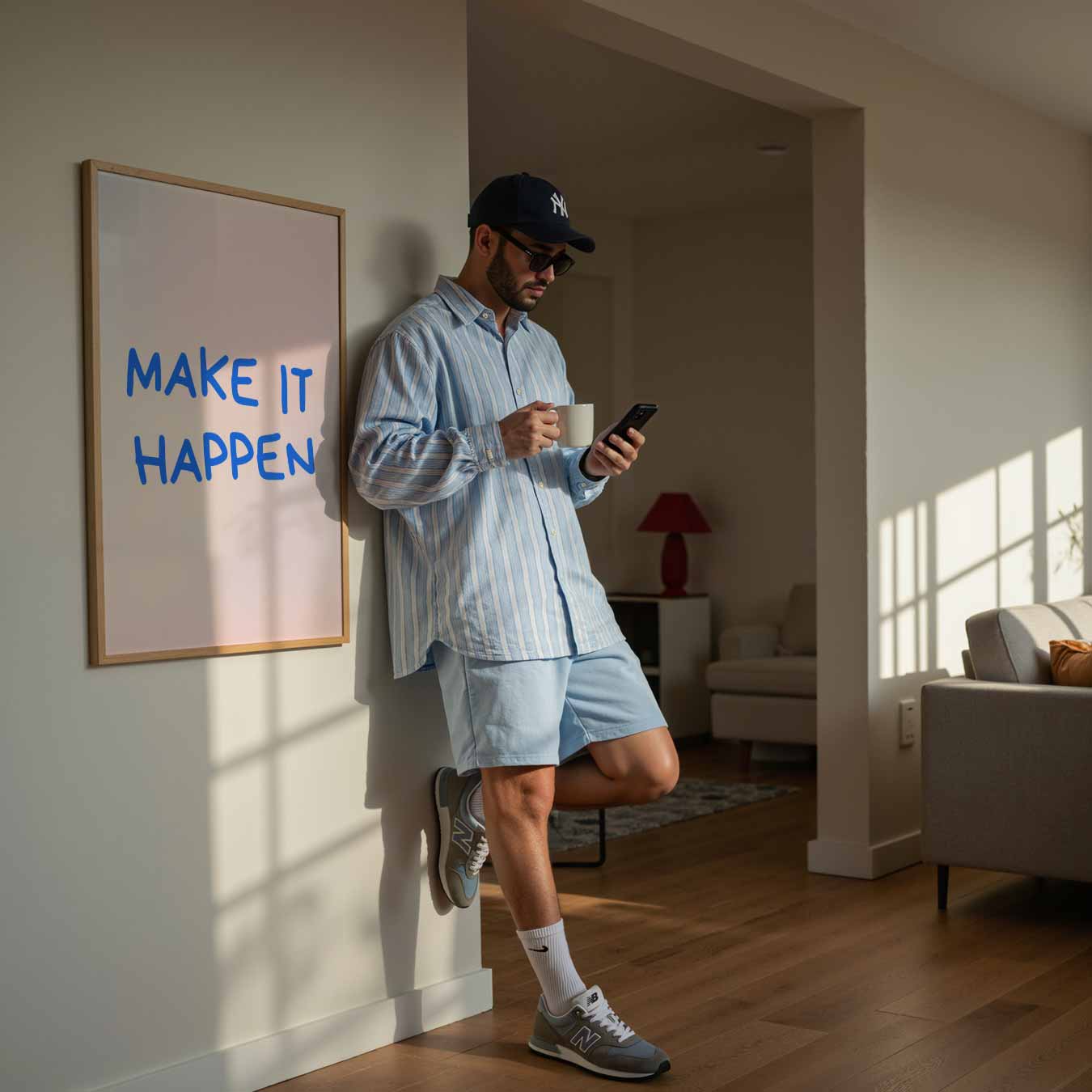 Motivatieposter Make It Happen Poster-WallArtistic