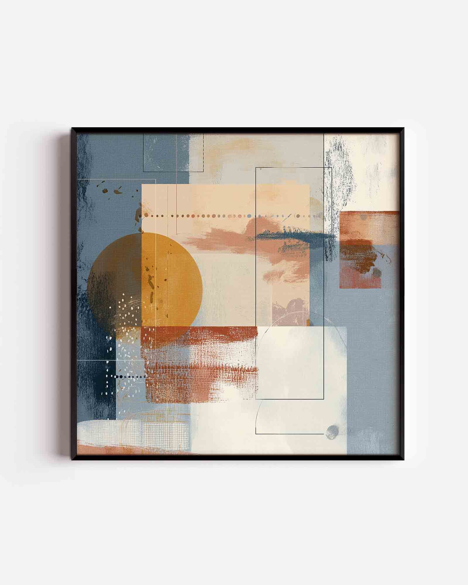 Abstracte vormen en lijnen Poster