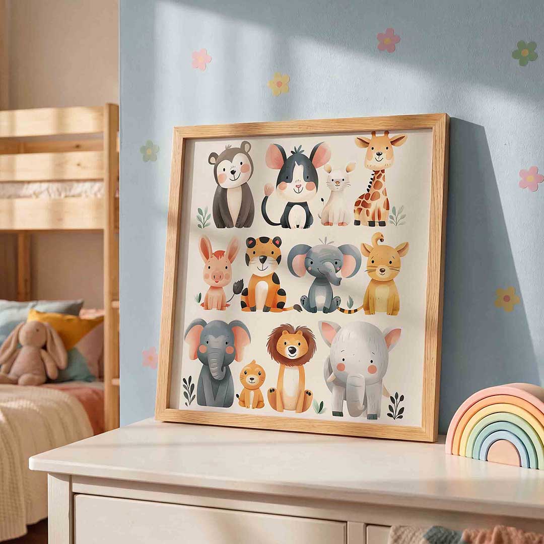 Schattige dieren Poster