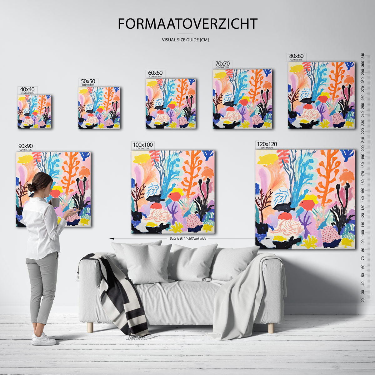 Kleurrijke onderwaterwereld Poster
