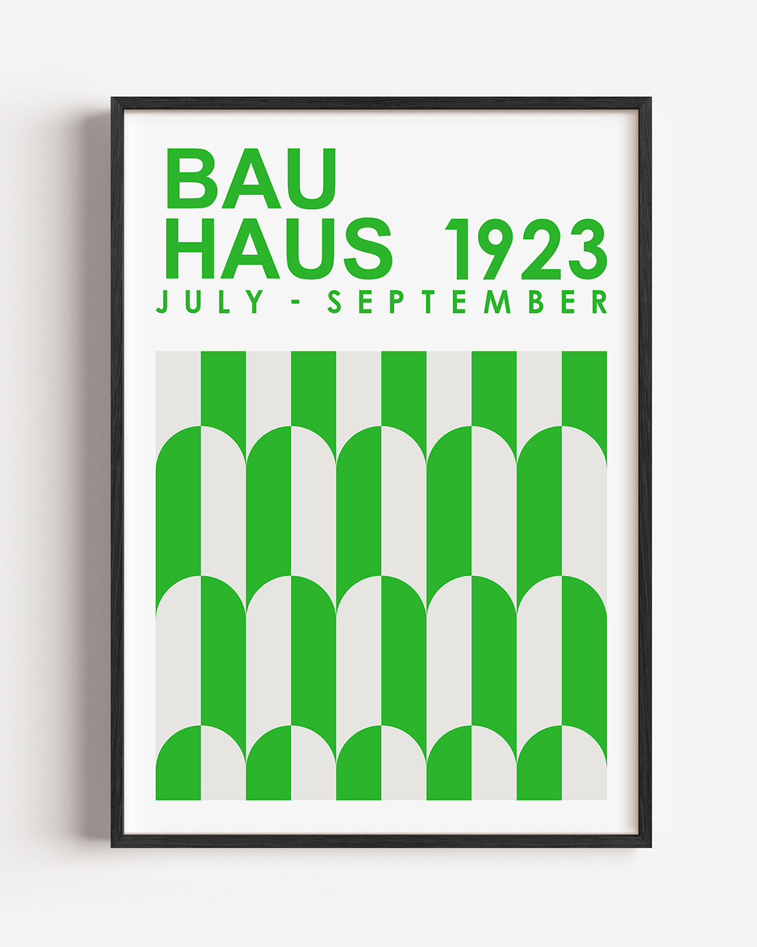 Groene boogpatronen Poster