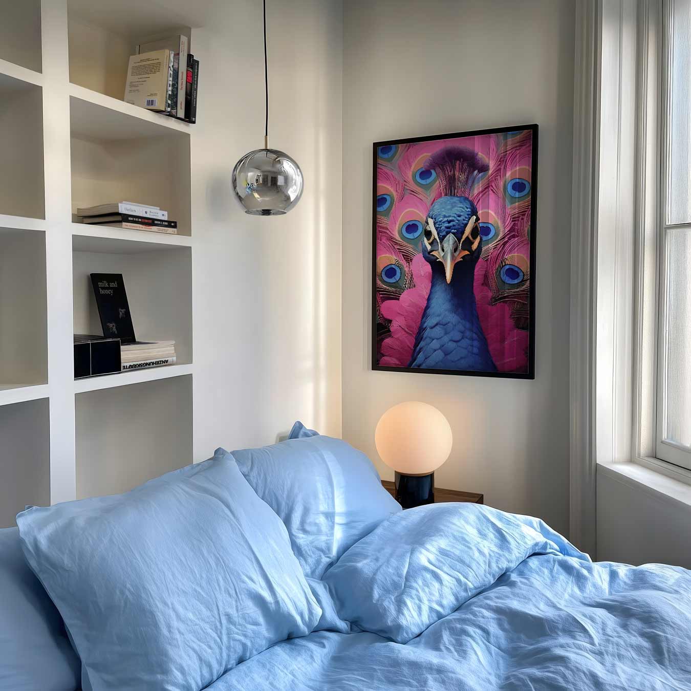 Vrolijke Pauwenpracht Poster-WallArtistic