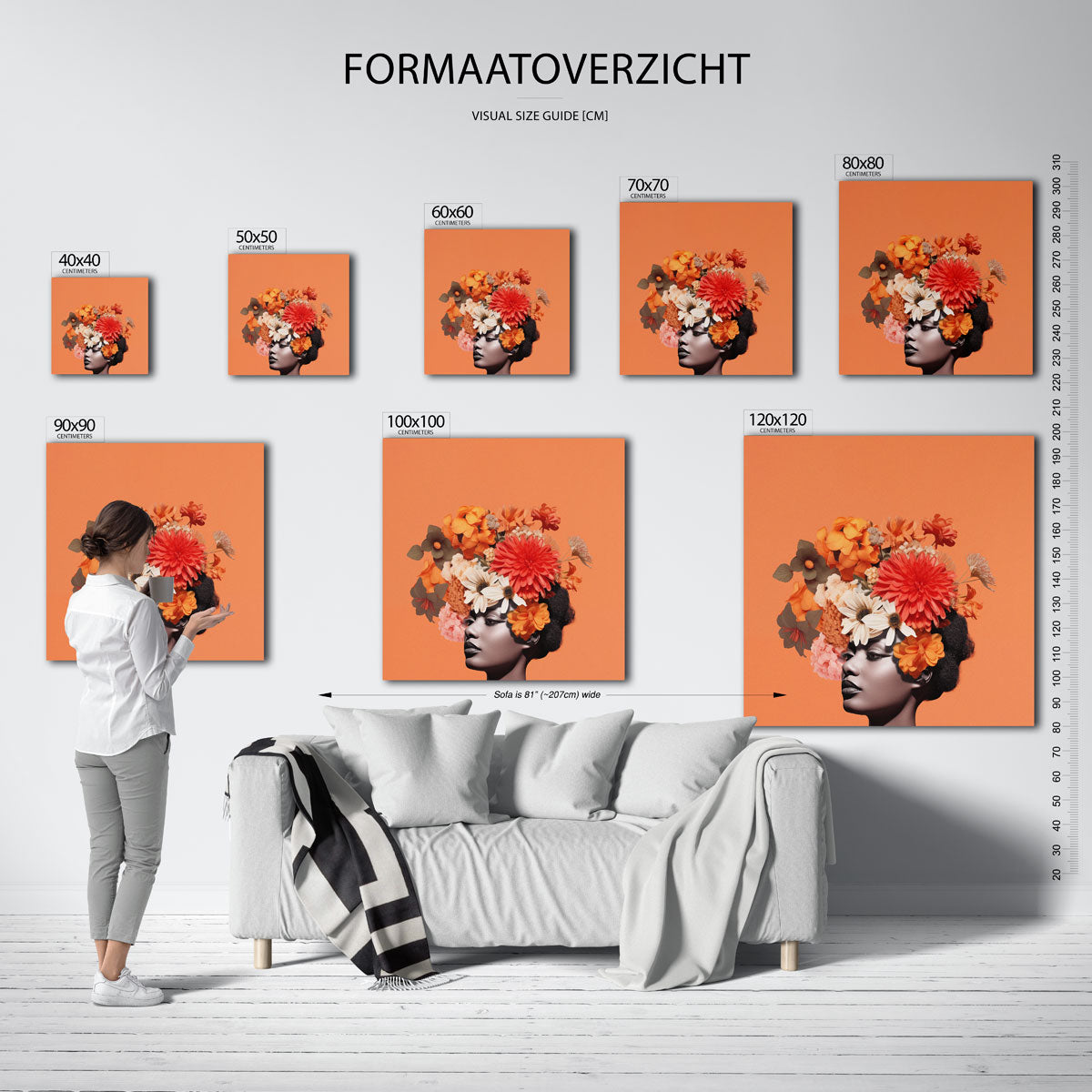 Bloemenhoofd Poster