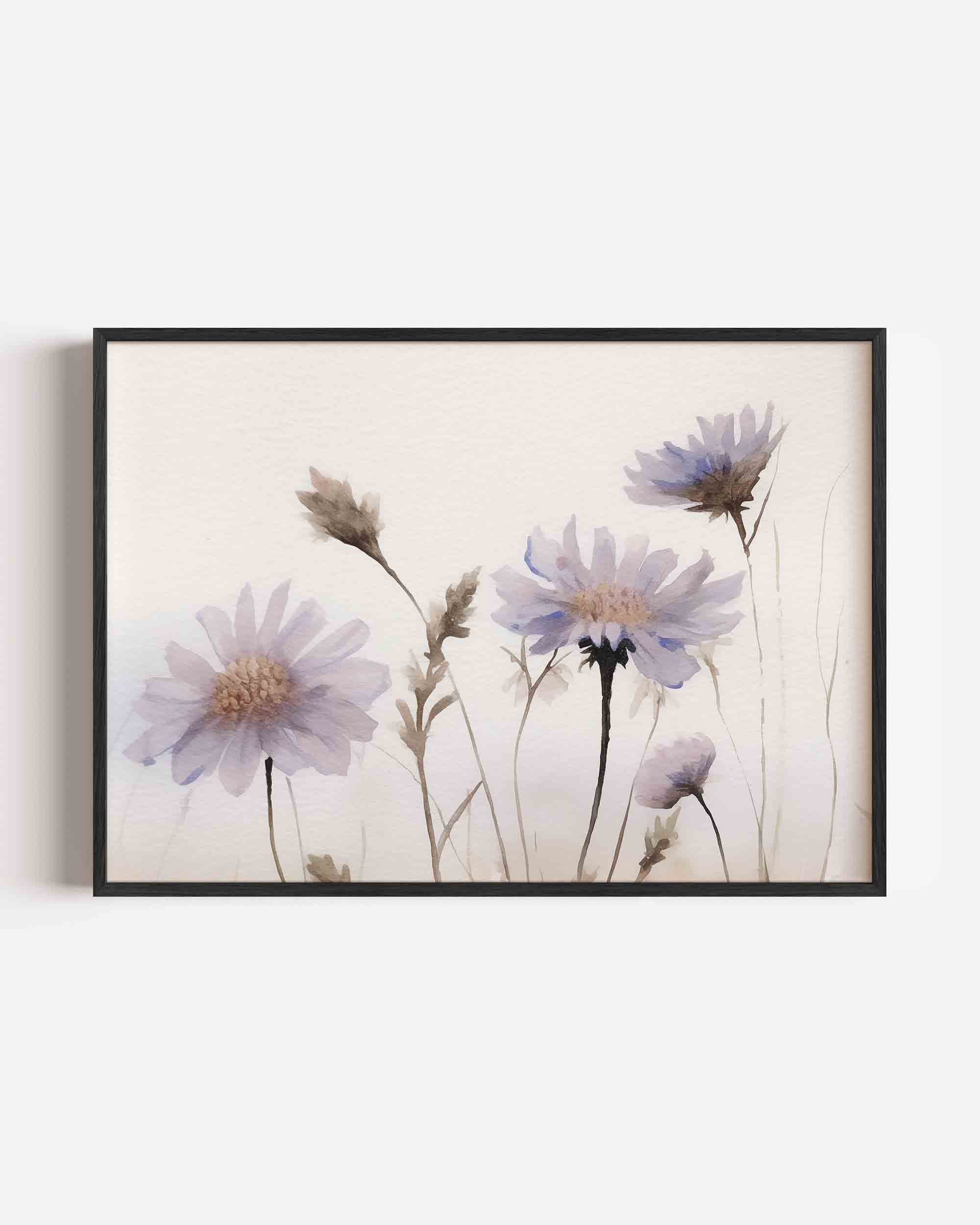 Bloemen in zachte tinten Poster