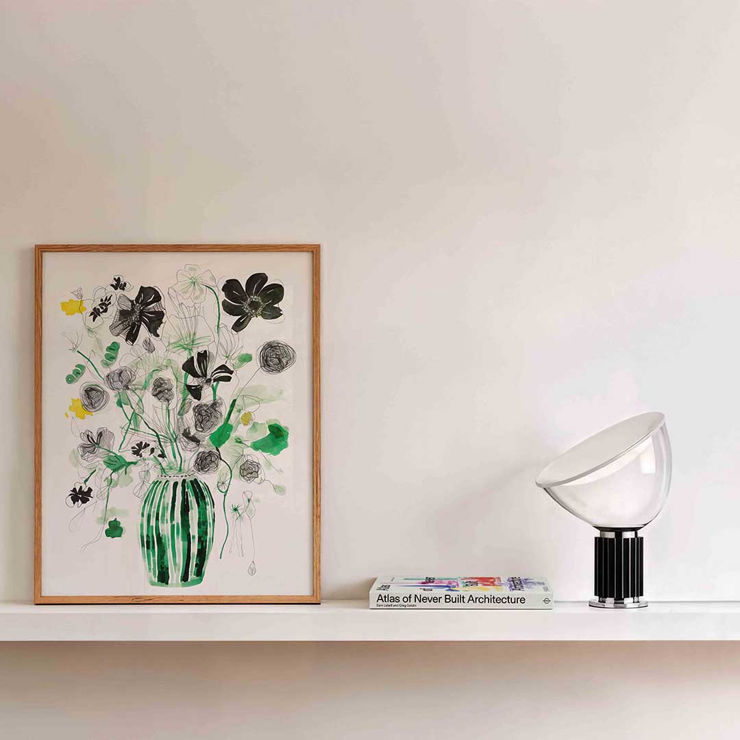 Bloemen in vaas Poster