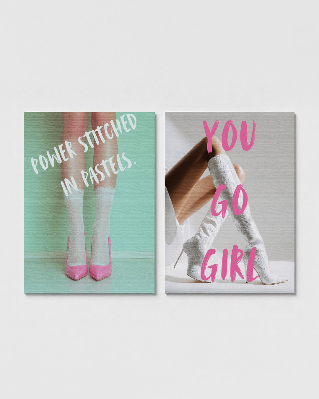 Pastel elegantie Posterset