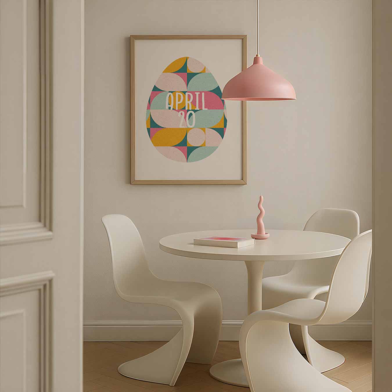 Retro Geometrische Poster - April 20 Poster-WallArtistic