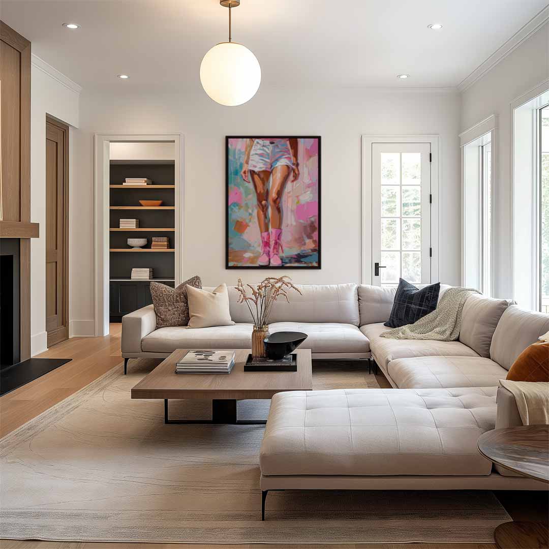 Stijlvolle Street Art Vibes Kunstwerk-canvas-dibond-plexiglas-wanddecoratie-WallArtistic