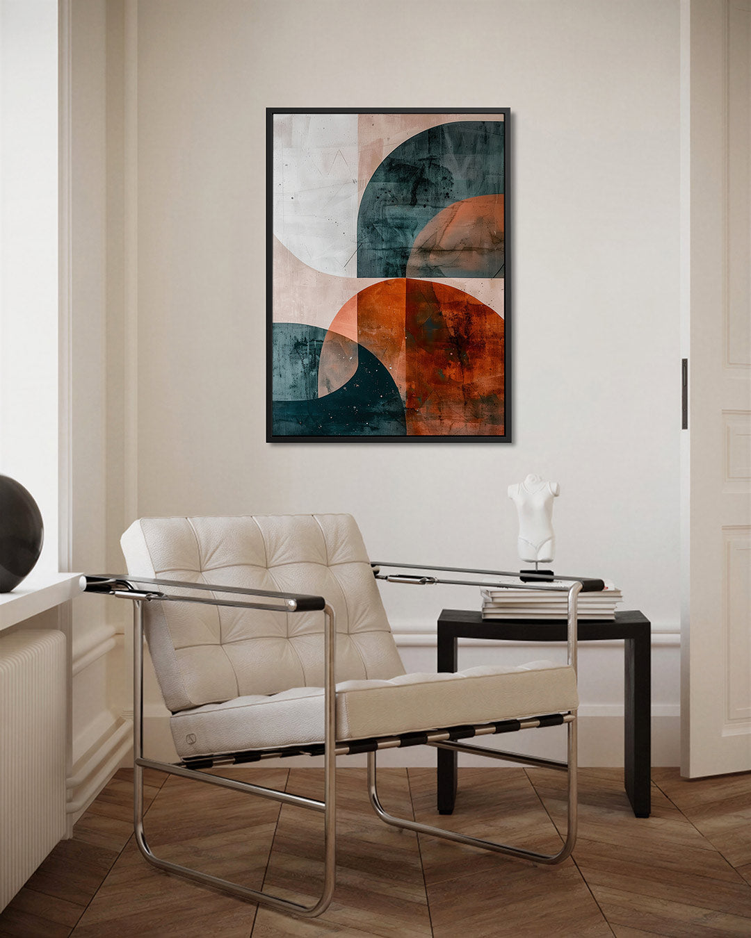 Geometrische vormen compositie Kunstwerk