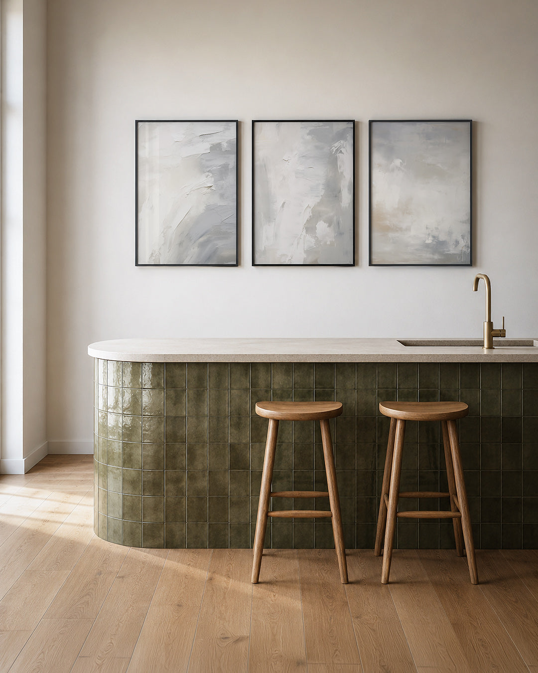 Zachte kleurvlakken Posterset