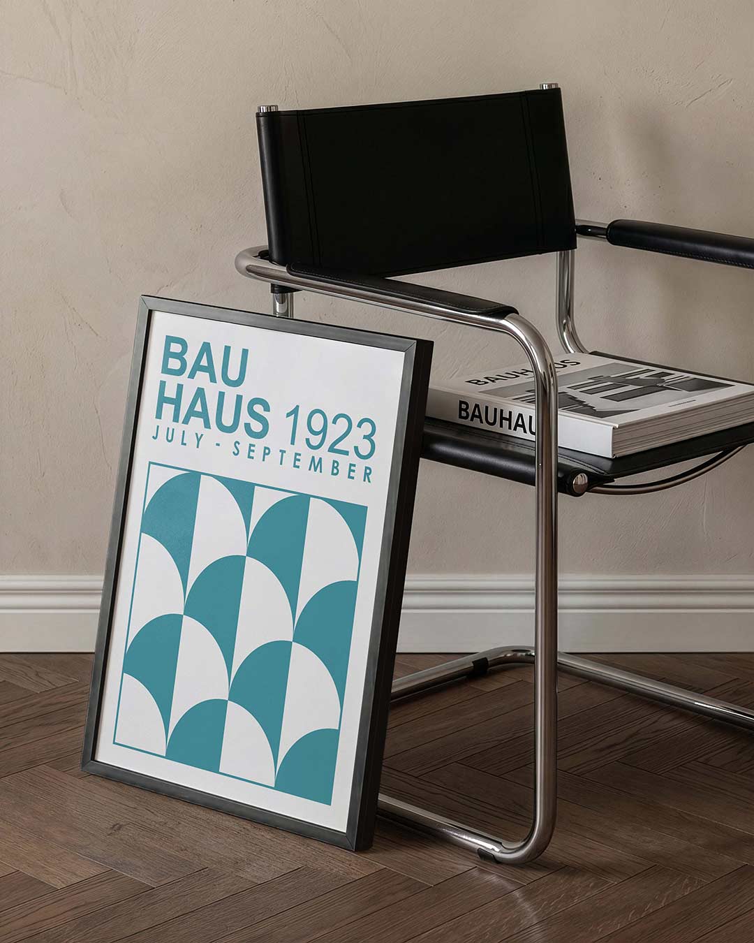 Halve cirkelpatronen Poster