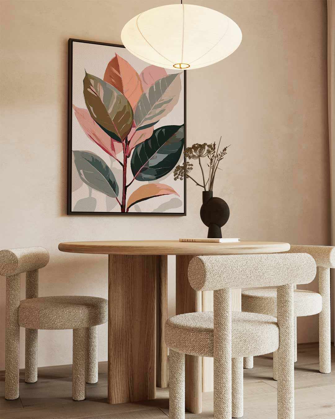Vrolijke Herfstbladeren Kunstwerk-canvas-dibond-plexiglas-wanddecoratie-WallArtistic