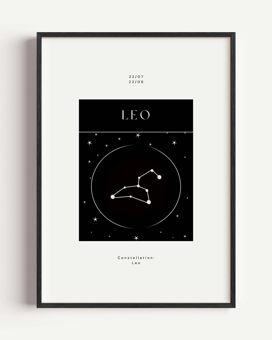 Leo Constellation Poster-WallArtistic