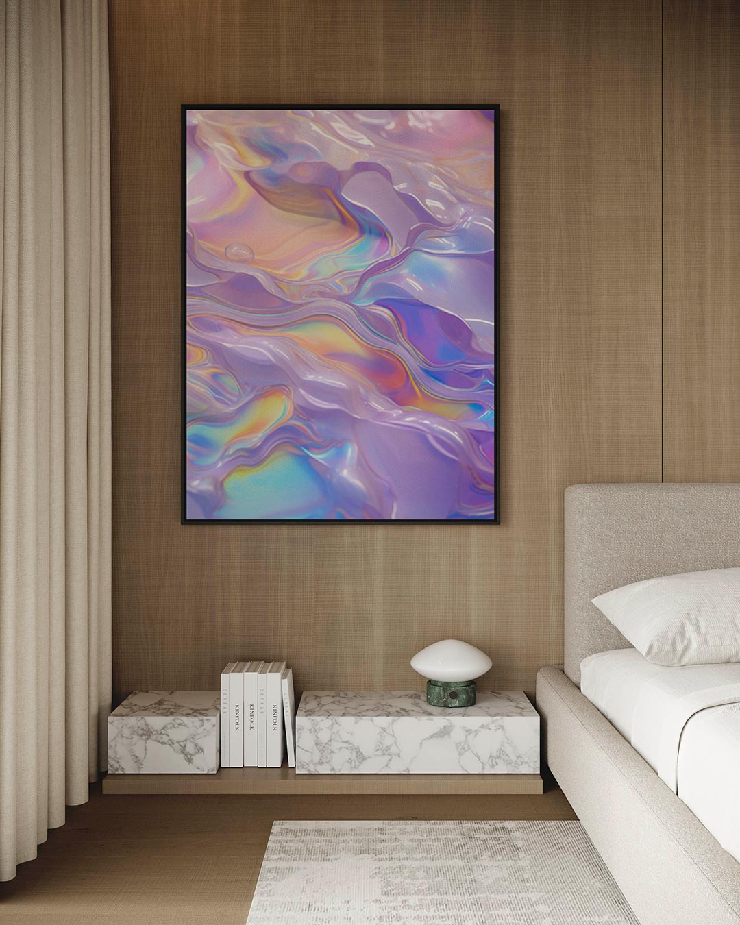 Vloeiende kleuren golf Kunstwerk