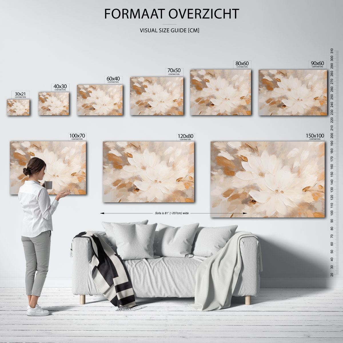 Bloemen en bladeren Poster