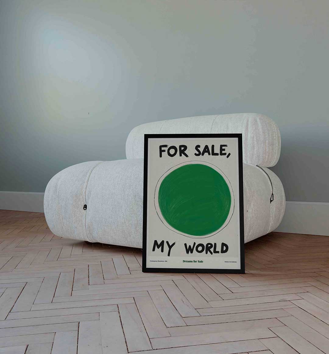 Groene cirkel Poster