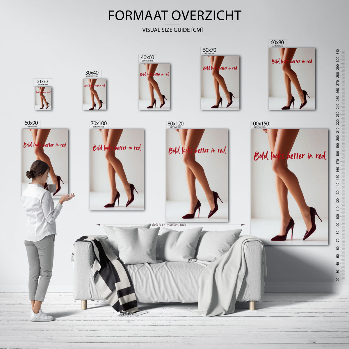 Rode hakken Poster