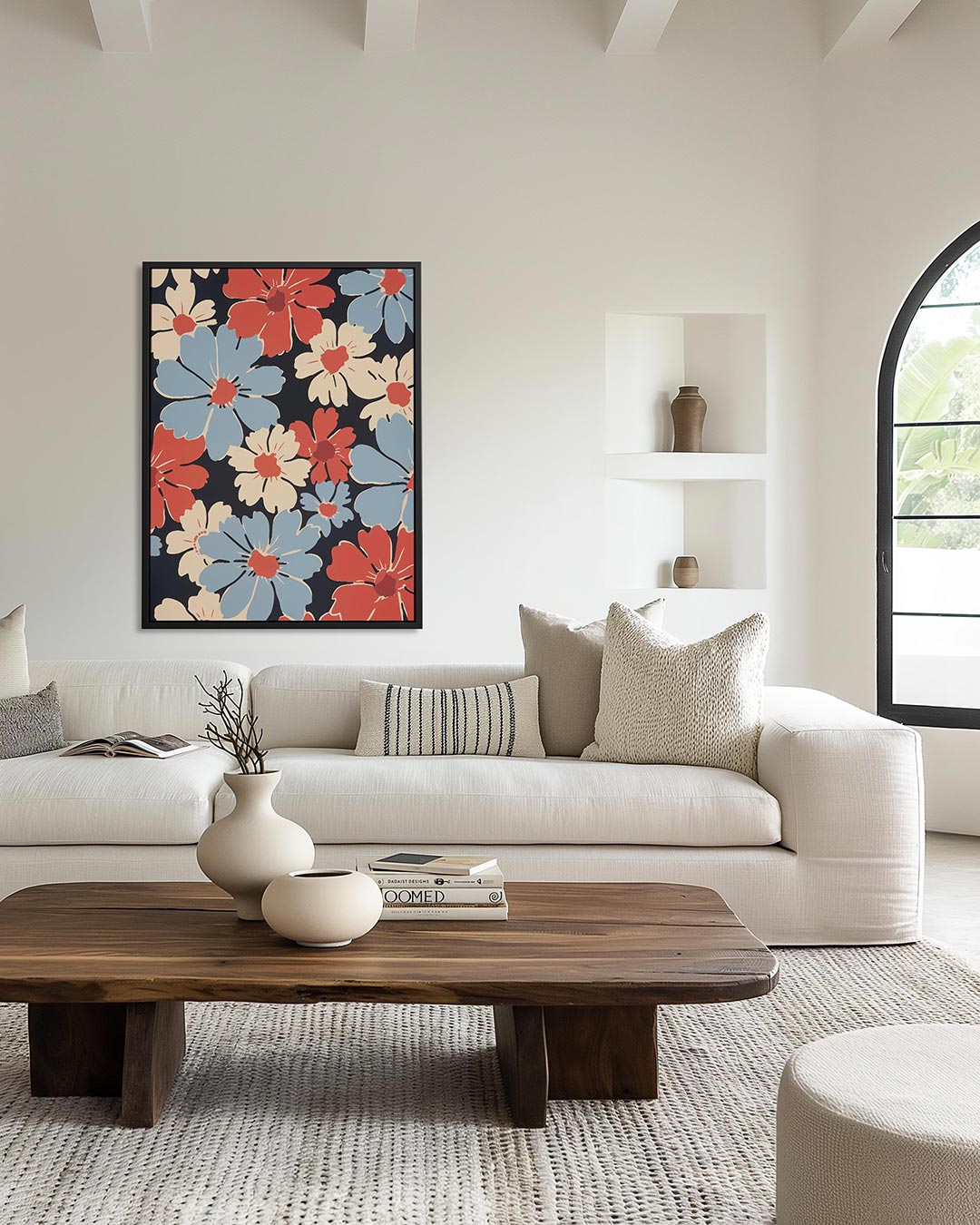 Bloemrijke compositie Kunstwerk