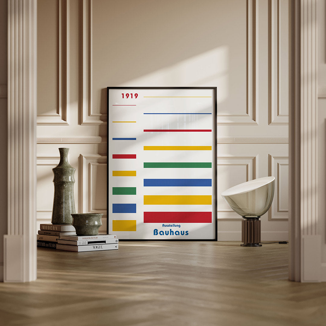Lijnen en kleurvlakken Poster