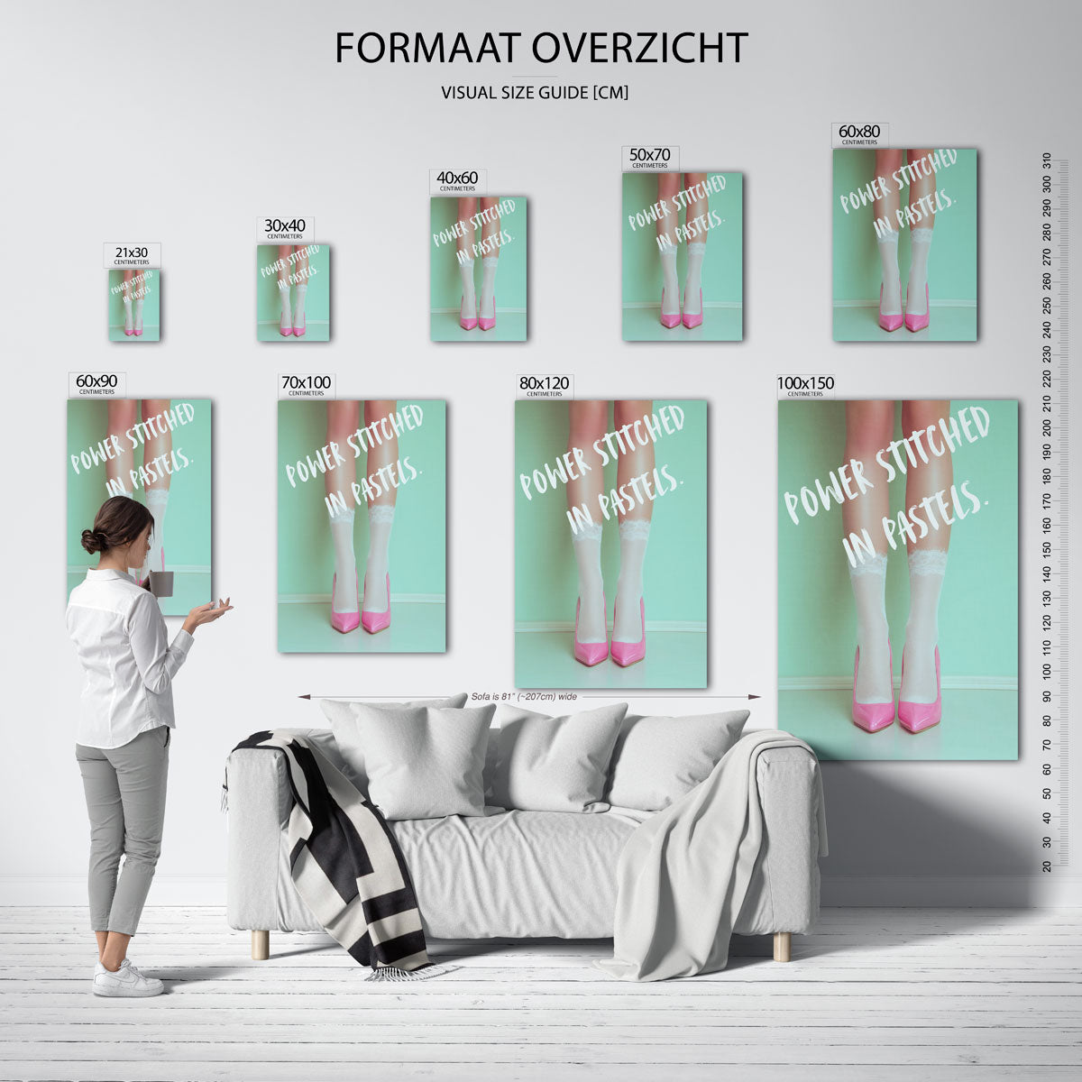 Roze schoenen en sokken Poster